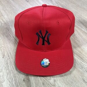 VTG New York Yankees Snapback Hat NEW MLB Baseball KC Red Cap